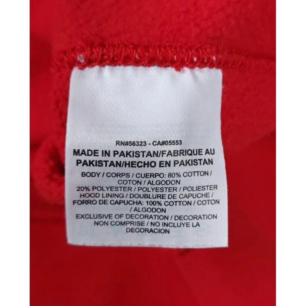 Team Canada Hockey Nike Sweatshirt Hoodie Mens Size Large Red 90s Vintage